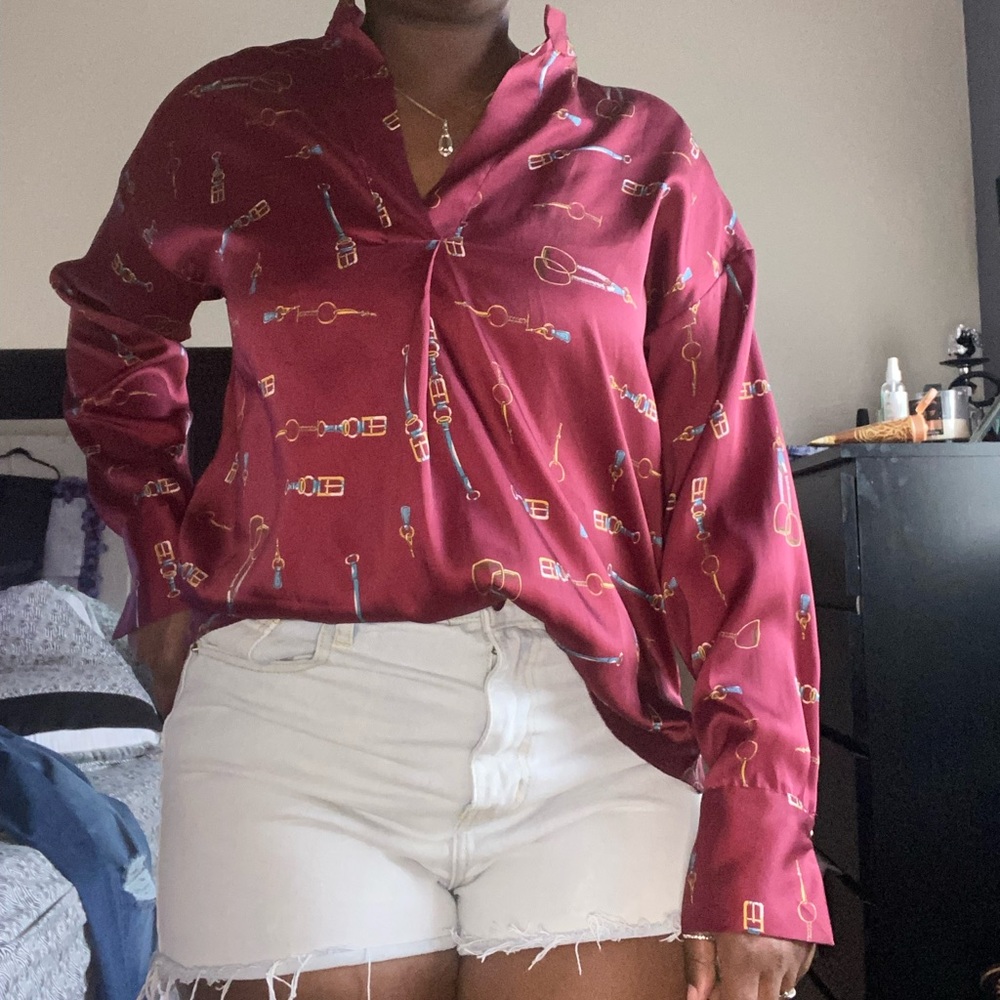 Zara printed blouse